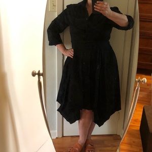 Gorgeous Black Shirt Dress from Reborn. NWT. 1X.